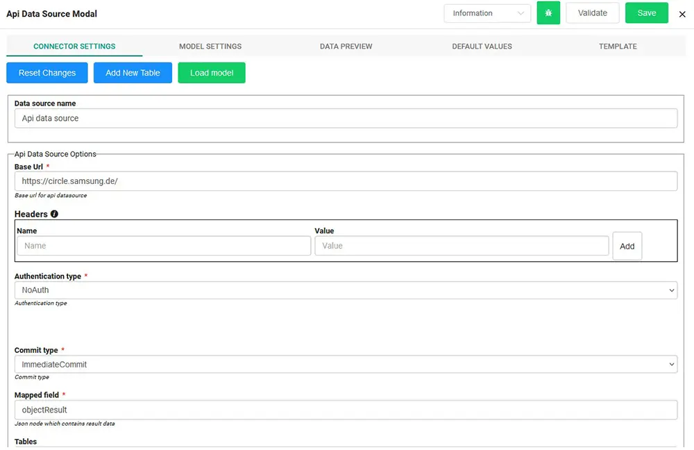 low code data export, import and mapping in all dataformats